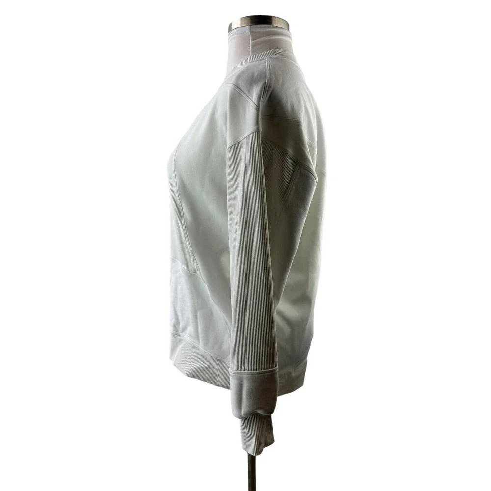 Lululemon Perfectly Oversized Crew Patch Sweatshirt Off White Limited Edition 8 - Picture 8 of 13